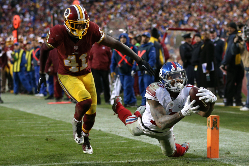 Illustration for article titled Odell Beckham's Catch Was Absolutely Ridiculous, Again